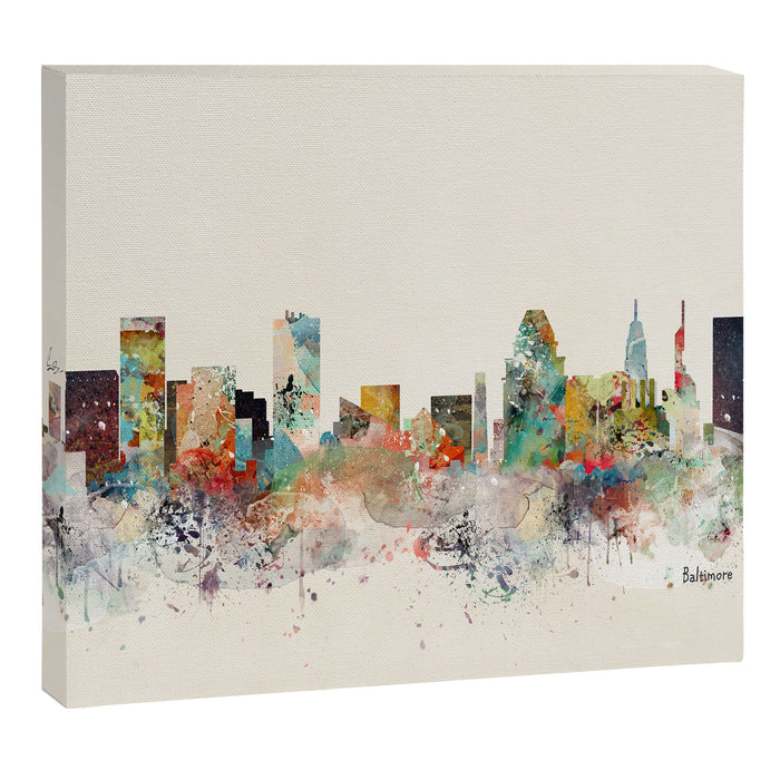 baltimore maryland skyline Canvas Print Gallery Image 1