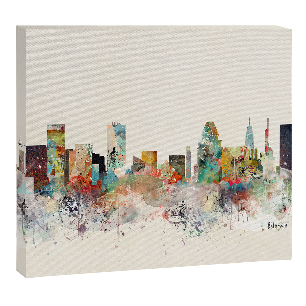 baltimore maryland skyline Canvas Print Gallery Image 12