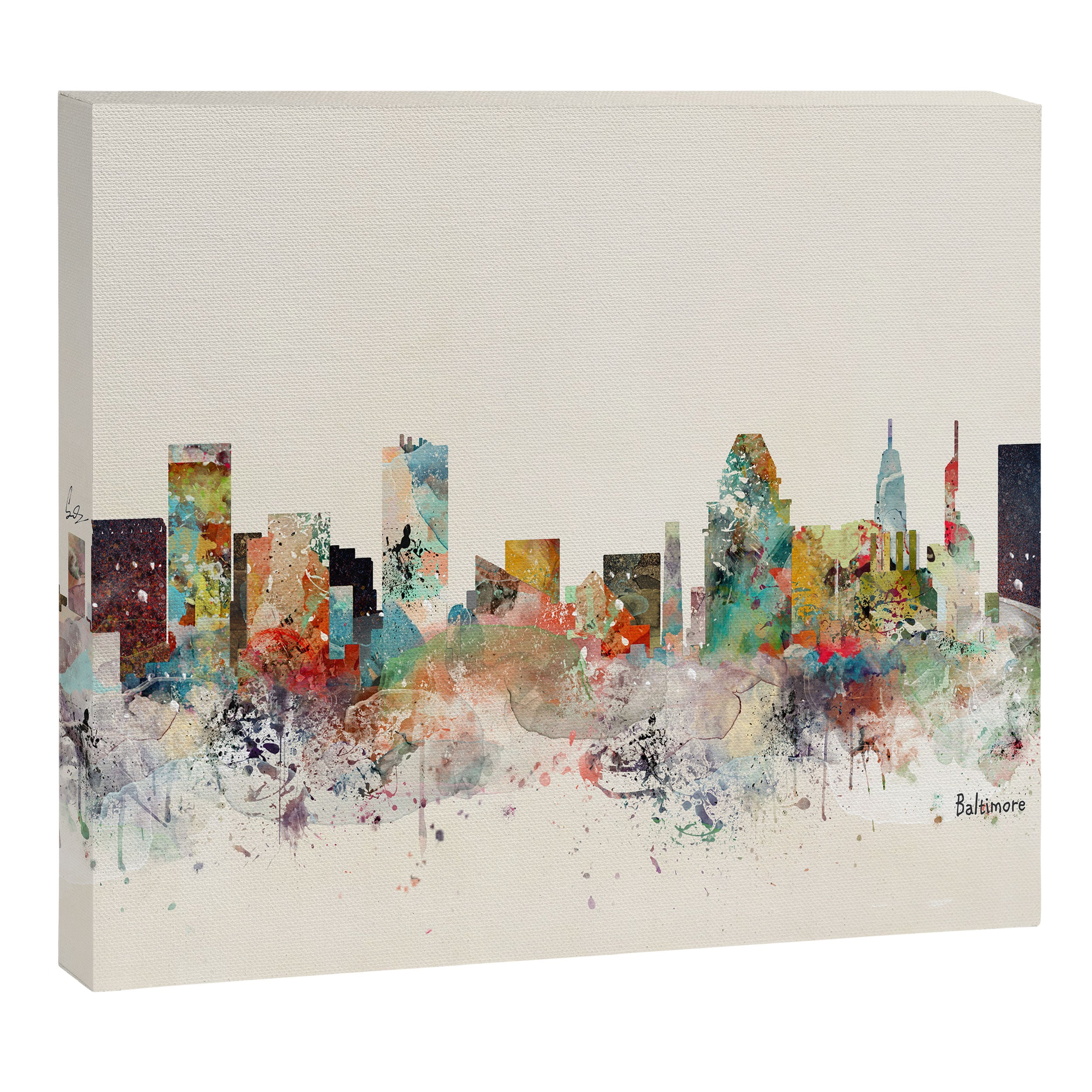 baltimore maryland skyline Canvas Print Gallery Image 12