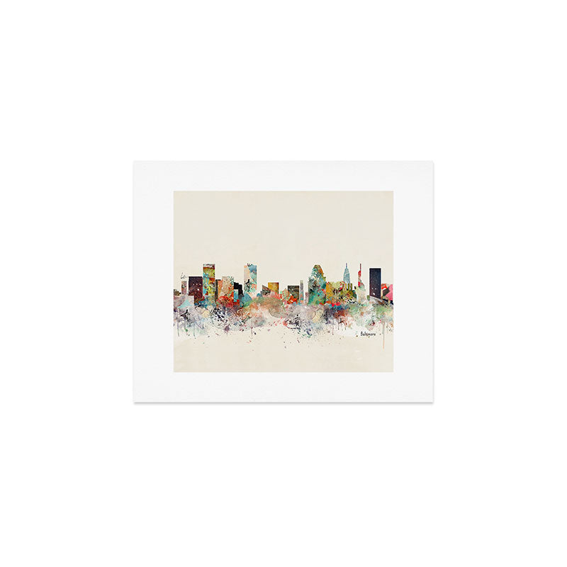 baltimore maryland skyline Art Print Gallery Image 1