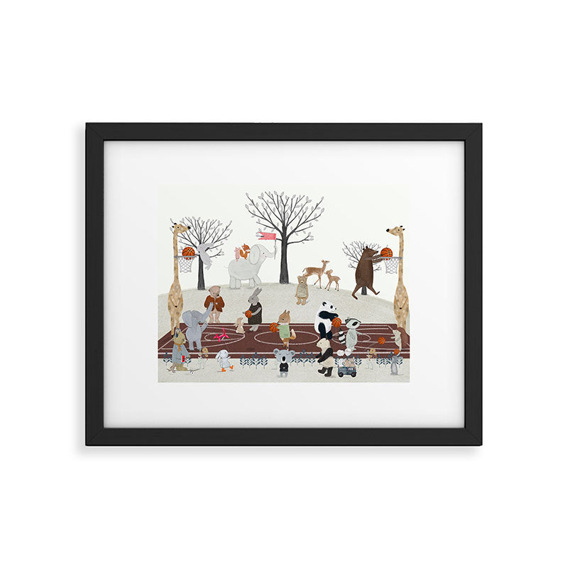 basketball time Framed Art Print Gallery Image 6