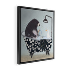 bath time Framed Canvas Print Gallery Image 2