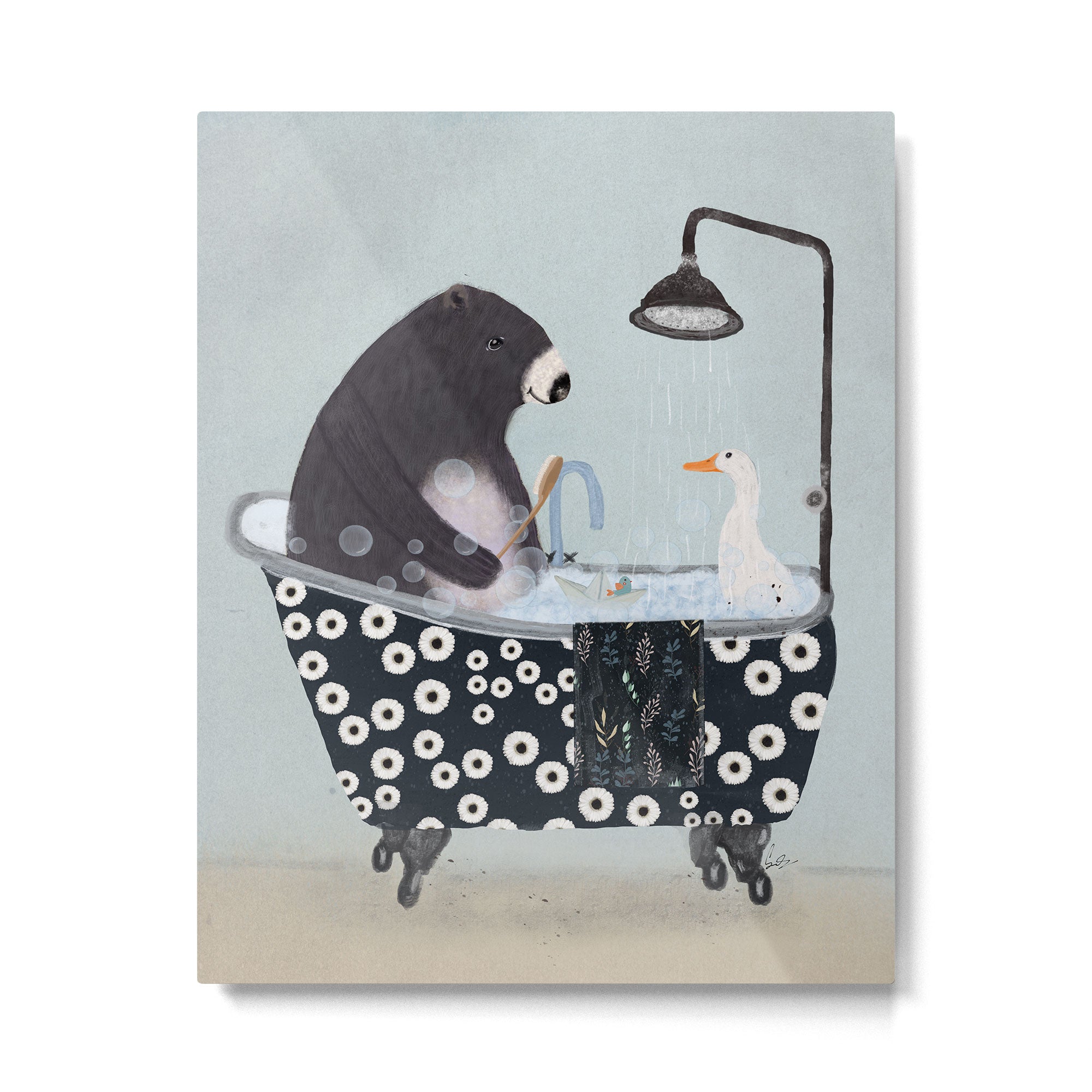 bath time Metal Print Gallery Image 6