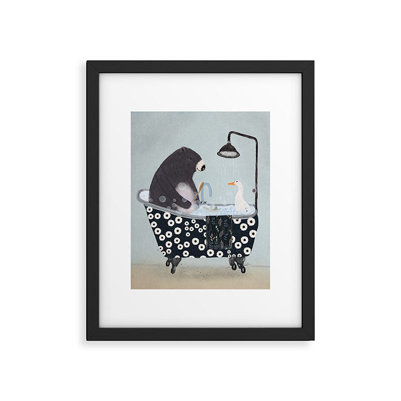 bath time Framed Art Print Gallery Image 4