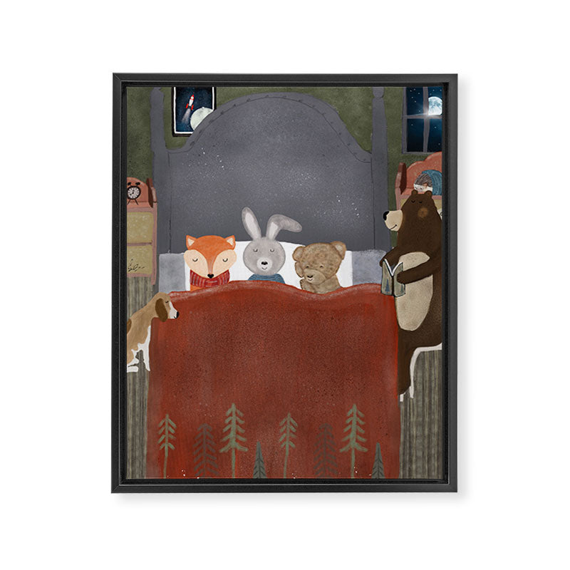 bedtime story Framed Canvas Print Gallery Image 8