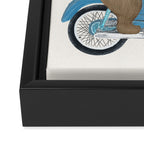 biker buddies Framed Canvas Print Gallery Image 3