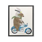 biker buddies Framed Canvas Print Gallery Image 8