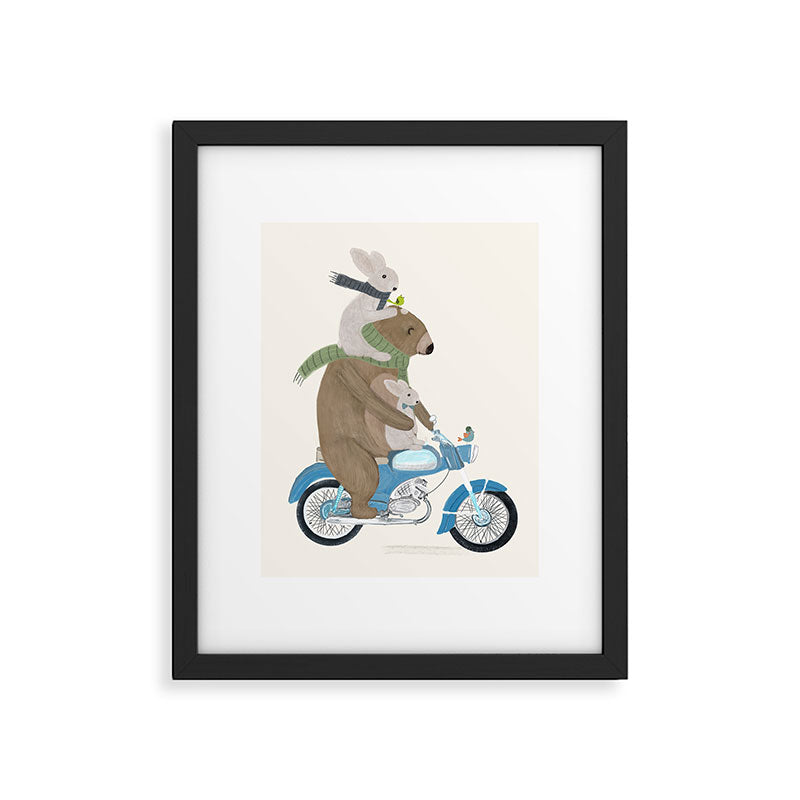 biker buddies Framed Art Print Gallery Image 4