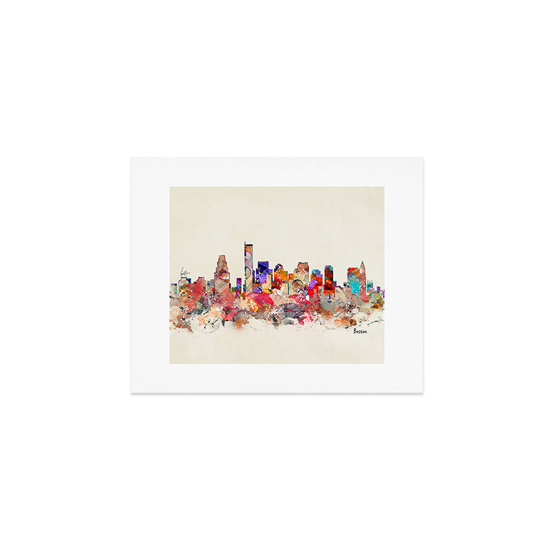 boston city massachusetts Art Print Gallery Image 1