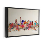 boston city massachusetts Framed Canvas Print Gallery Image 6