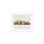 boston city skyline Art Print Gallery Image 1