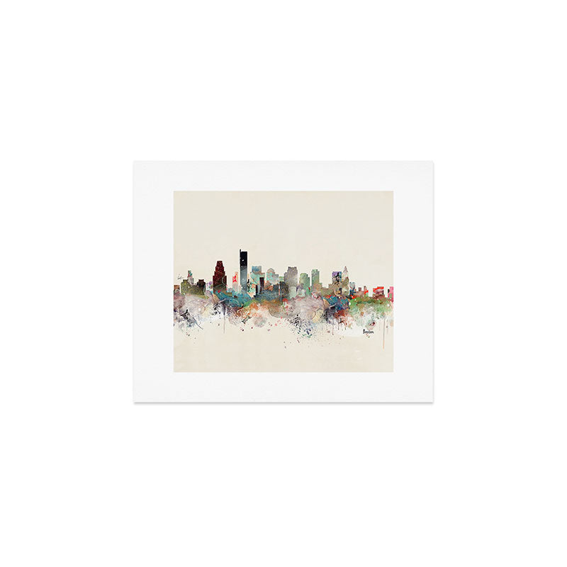 boston massachusetts skyline Art Print Gallery Image 1