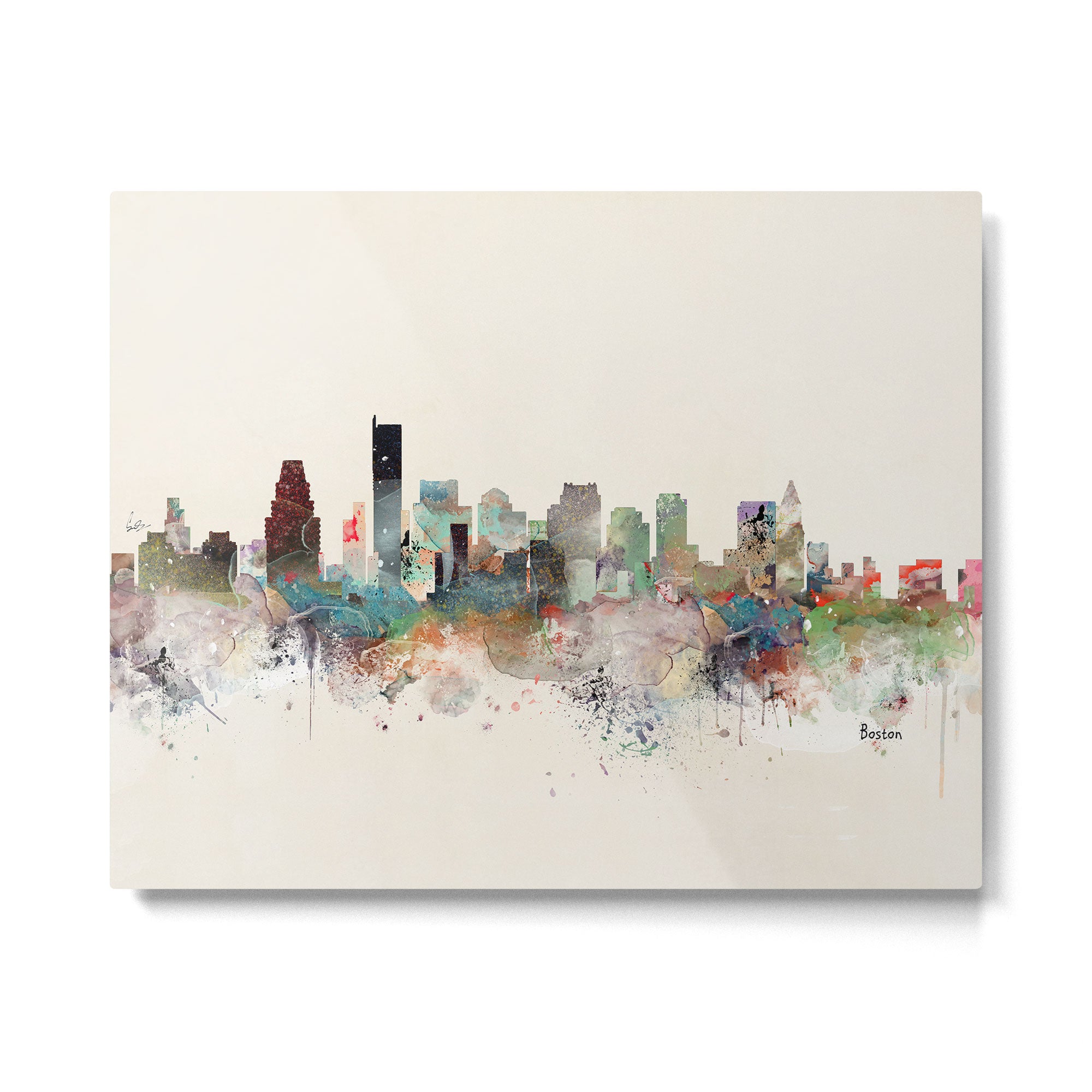 boston massachusetts skyline Metal Print Gallery Image 6