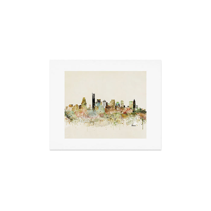 Boston Massachusetts skyline Art Print Gallery Image 1