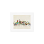 Boston Massachusetts Skyline Art Print Gallery Image 1