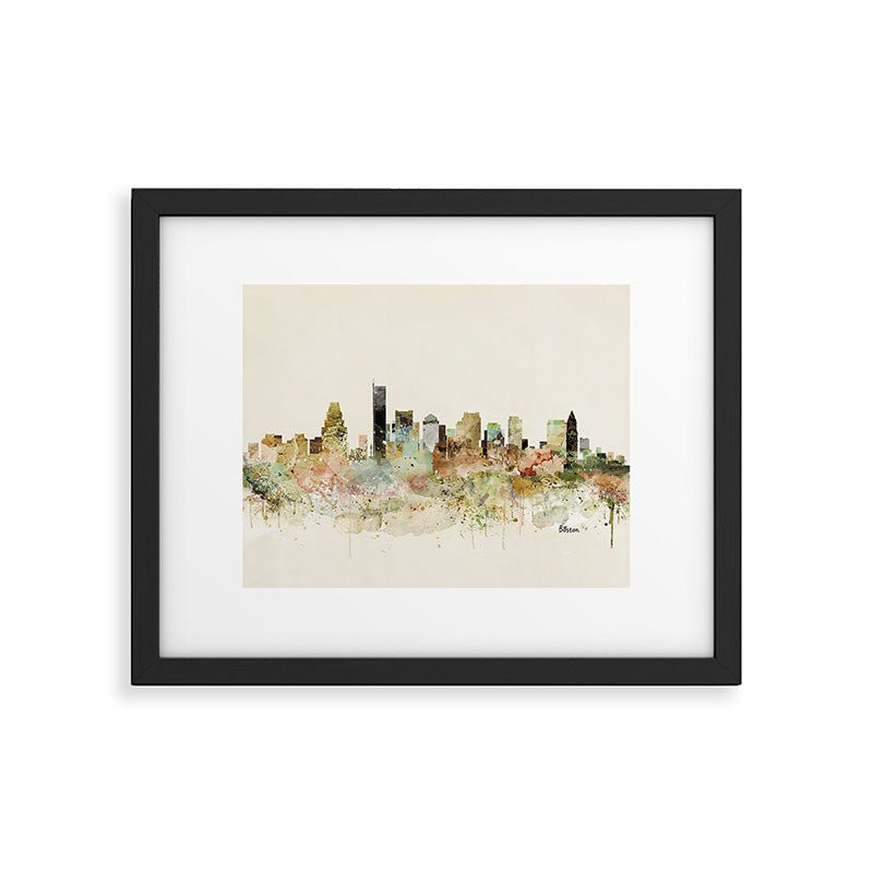 Boston Massachusetts skyline Framed Art Print Gallery Image 6