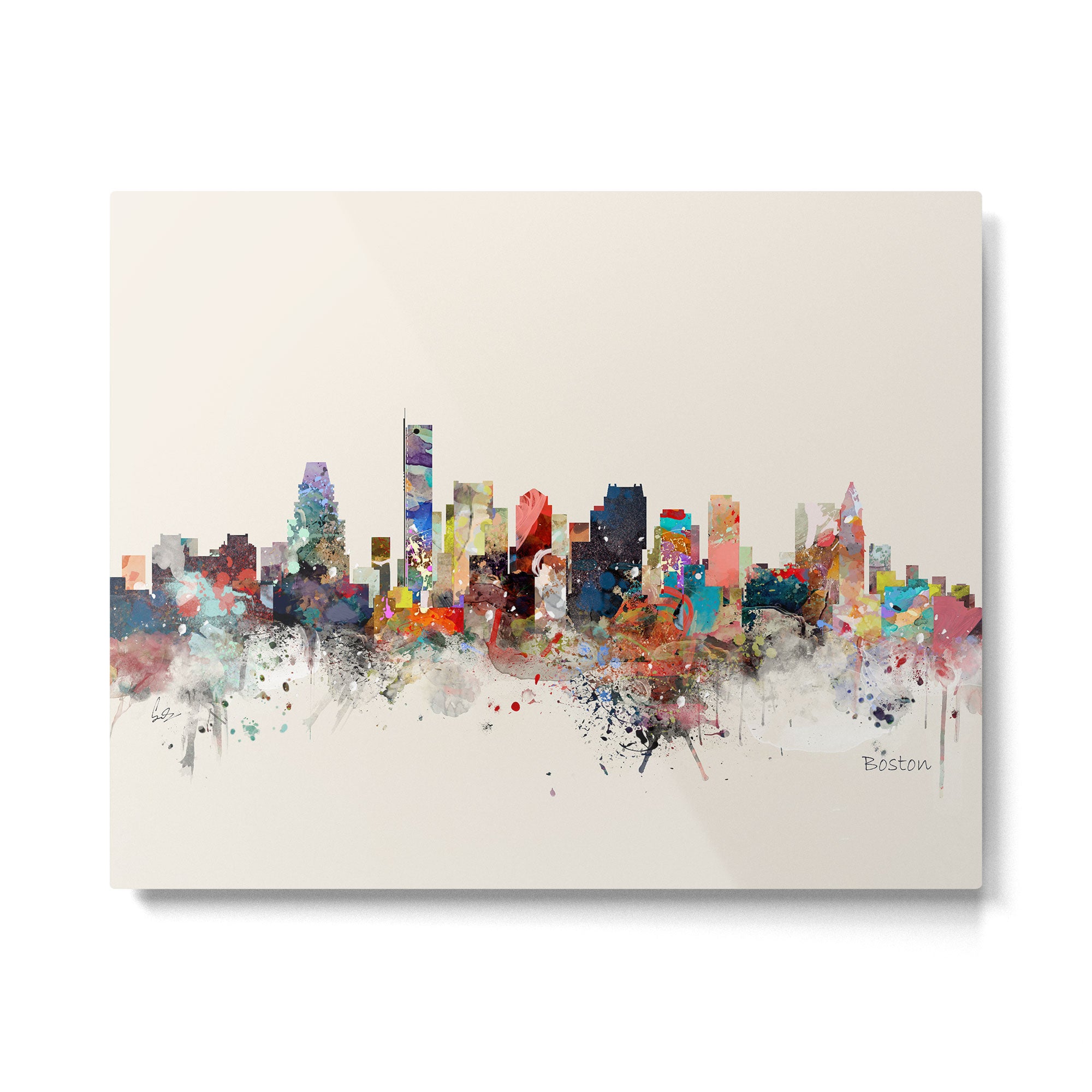 boston skyline Metal Print Gallery Image 6