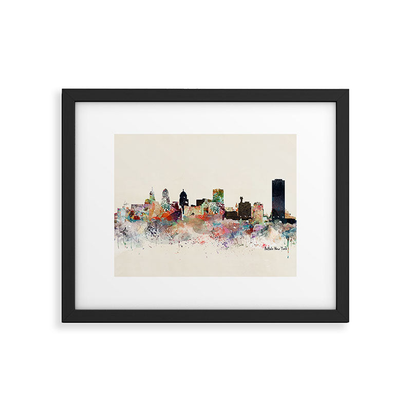buffalo city new york Framed Art Print Gallery Image 6