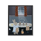 bunny bath time Framed Canvas Print Gallery Image 8