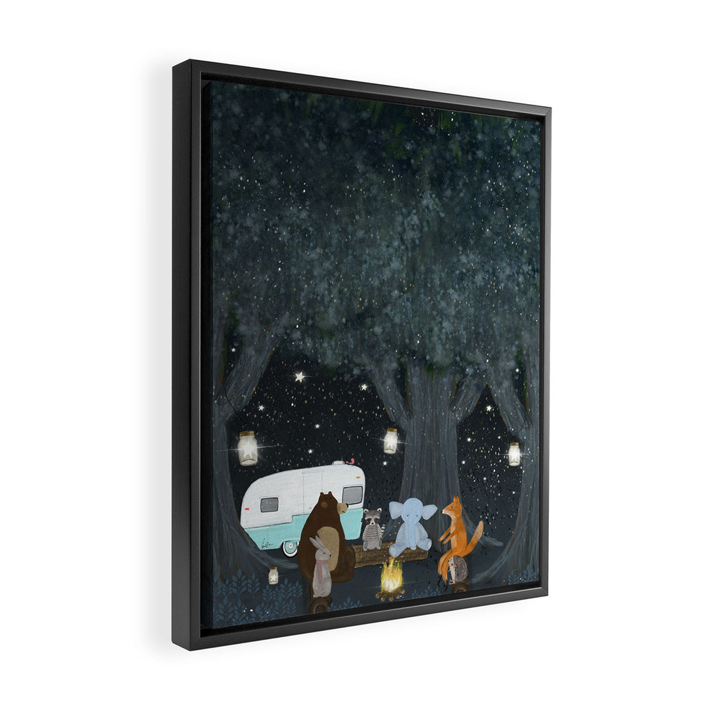 camping time Framed Canvas Print Gallery Image 2