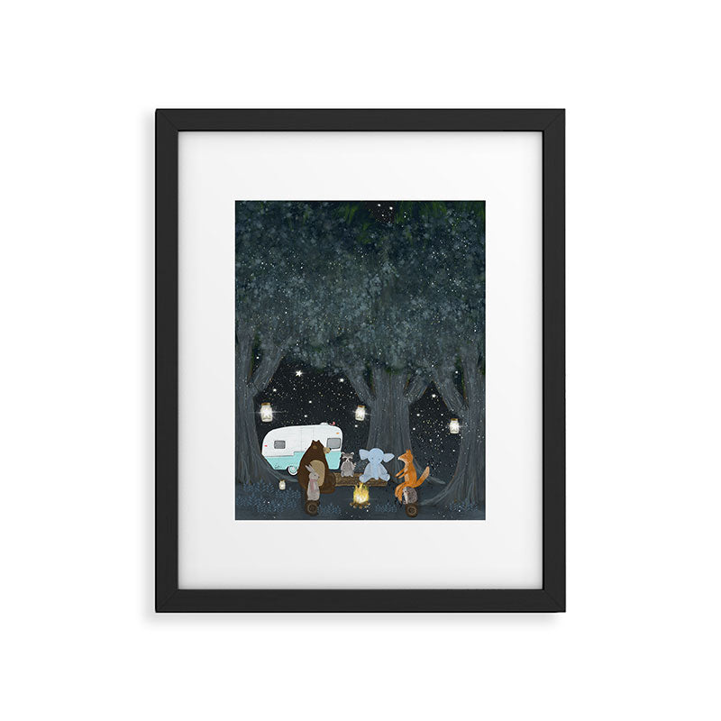 camping time Framed Art Print Gallery Image 6