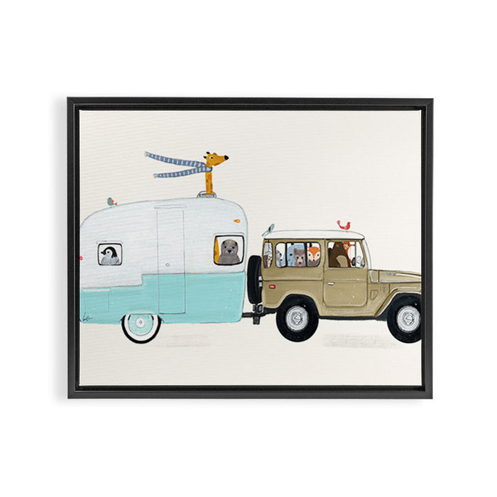 camping trip Framed Canvas Print Gallery Image 1
