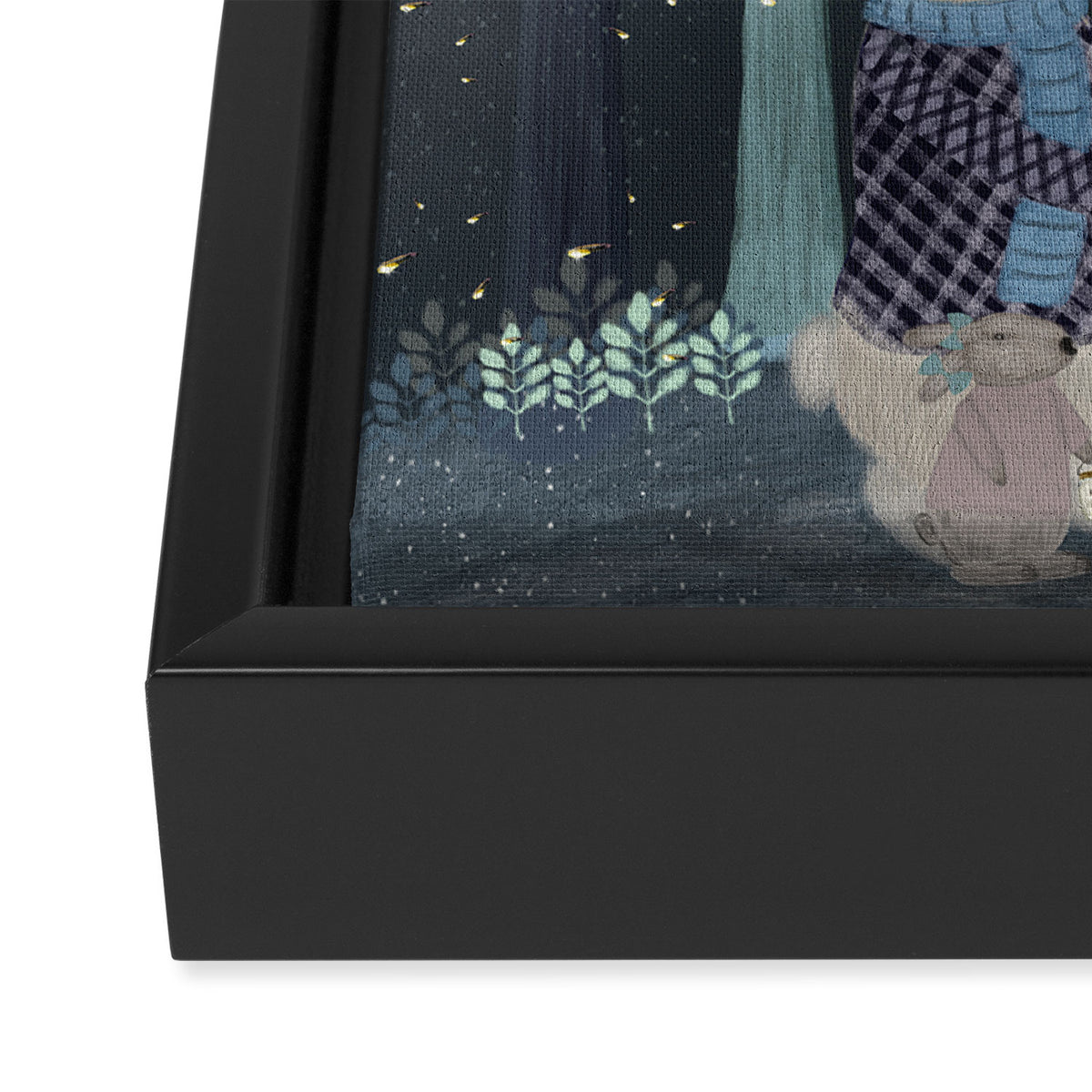 catching fireflies Framed Canvas Print Gallery Image 3