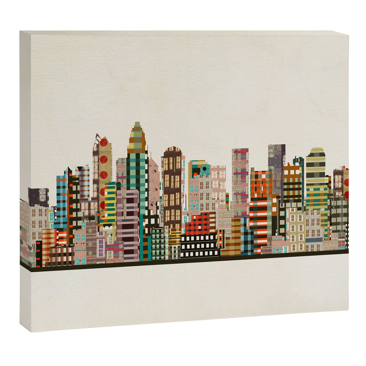 charlotte north carolina skyline Canvas Print Gallery Image 3