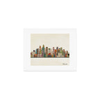 charlotte north carolina skyline Art Print Gallery Image 1