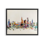 Chicago city  Framed Canvas Print Gallery Image 2