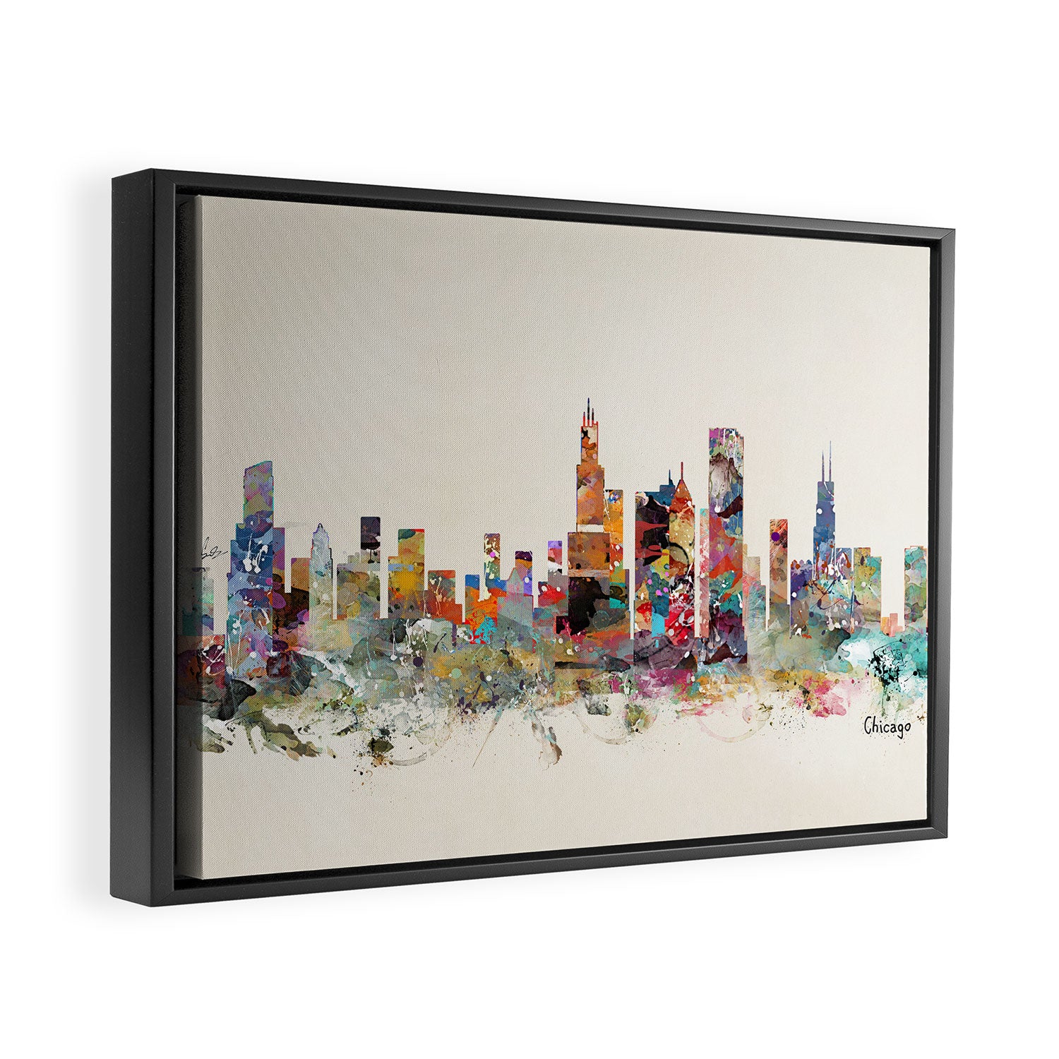 Chicago city  Framed Canvas Print Gallery Image 6