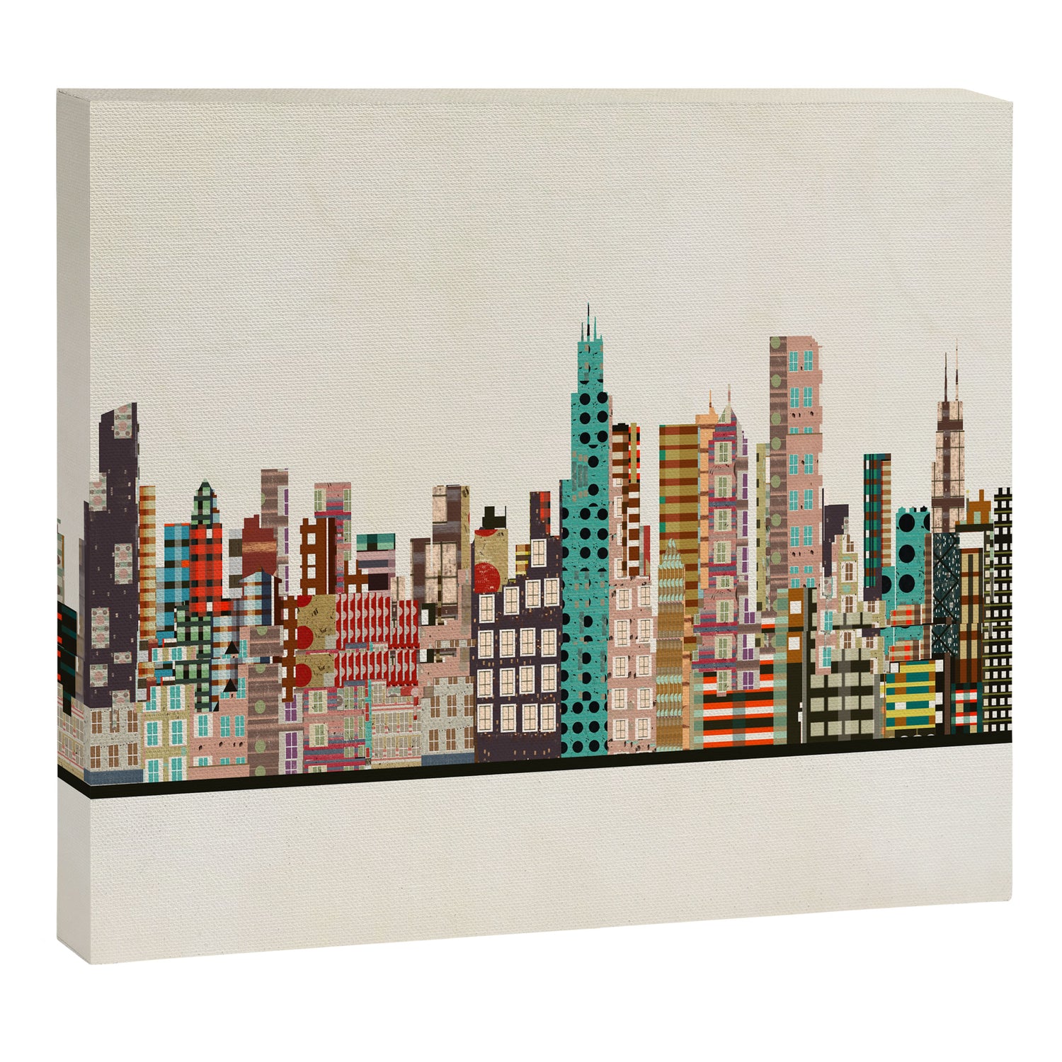 chicago city skyline Canvas Print Gallery Image 3
