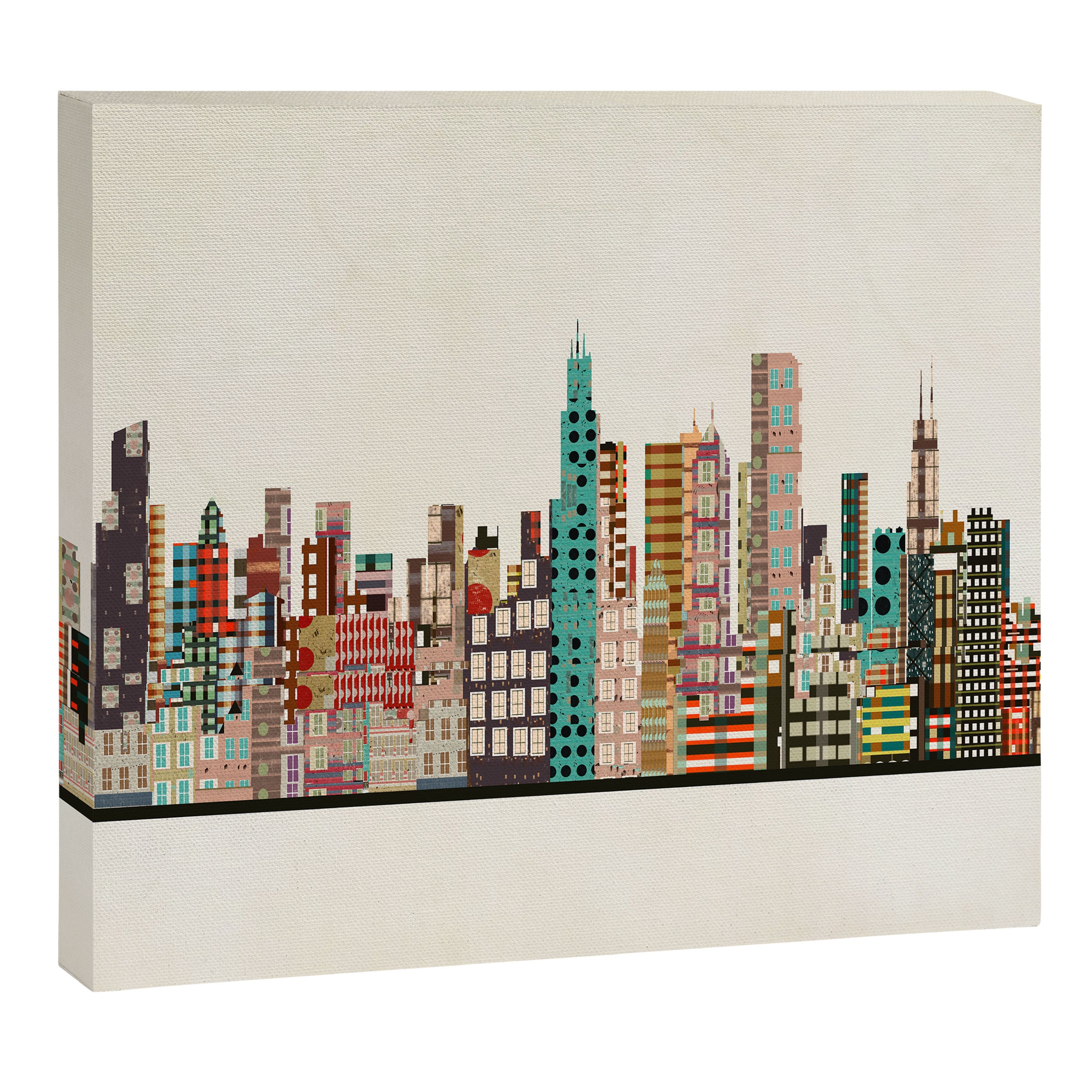 chicago city skyline Canvas Print Gallery Image 8