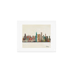 chicago city skyline Art Print Gallery Image 1