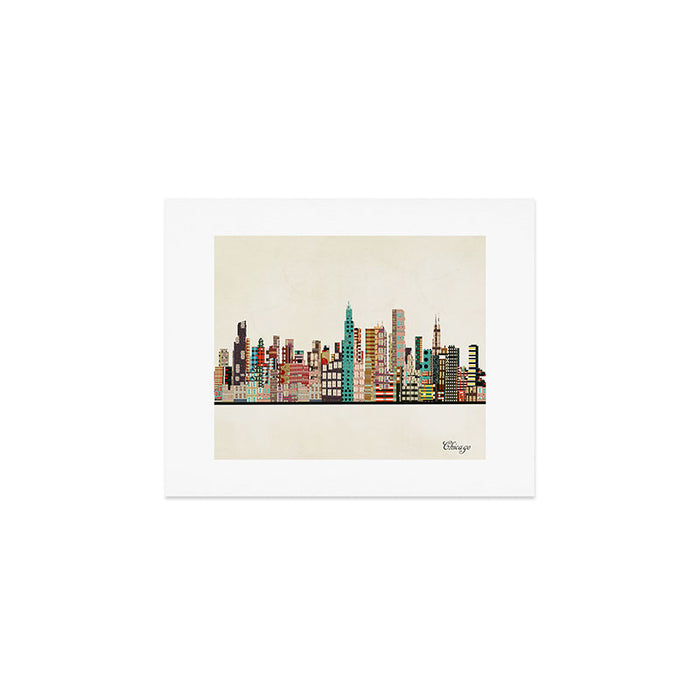 chicago city skyline Art Print Gallery Image 1