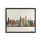 chicago city skyline Framed Canvas Print Gallery Image 8
