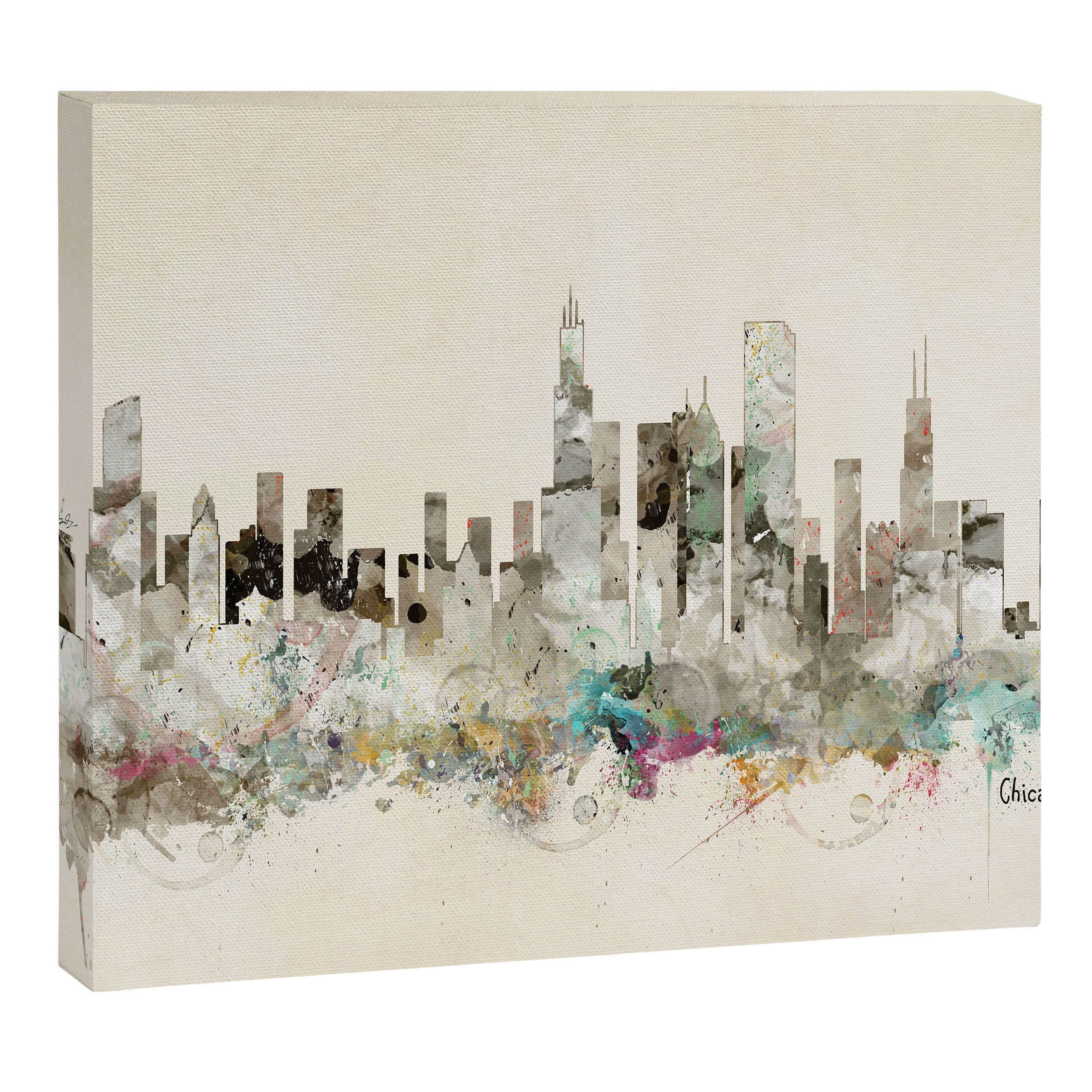 chicago city skyline Canvas Print Gallery Image 12