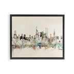 chicago city skyline Framed Canvas Print Gallery Image 2