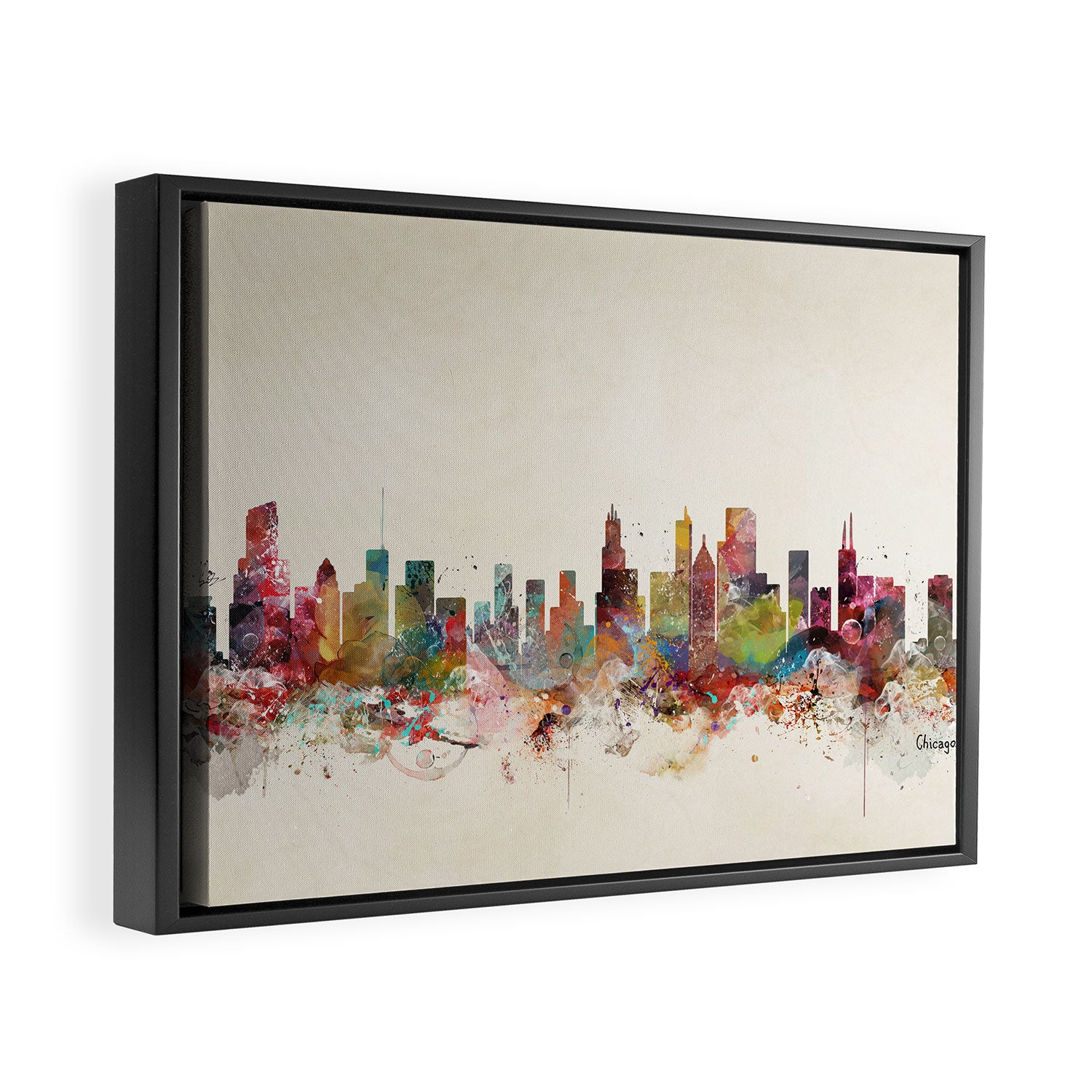 chicago illinois Framed Canvas Print Gallery Image 2