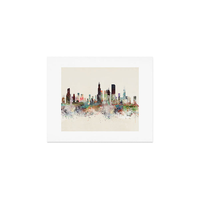 chicago illinois skyline Art Print Gallery Image 1