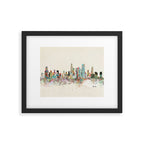 chicago skyline Framed Art Print Gallery Image 4