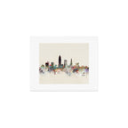 cleveland ohio skyline Art Print Gallery Image 1