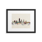 cleveland ohio skyline Framed Art Print Gallery Image 4
