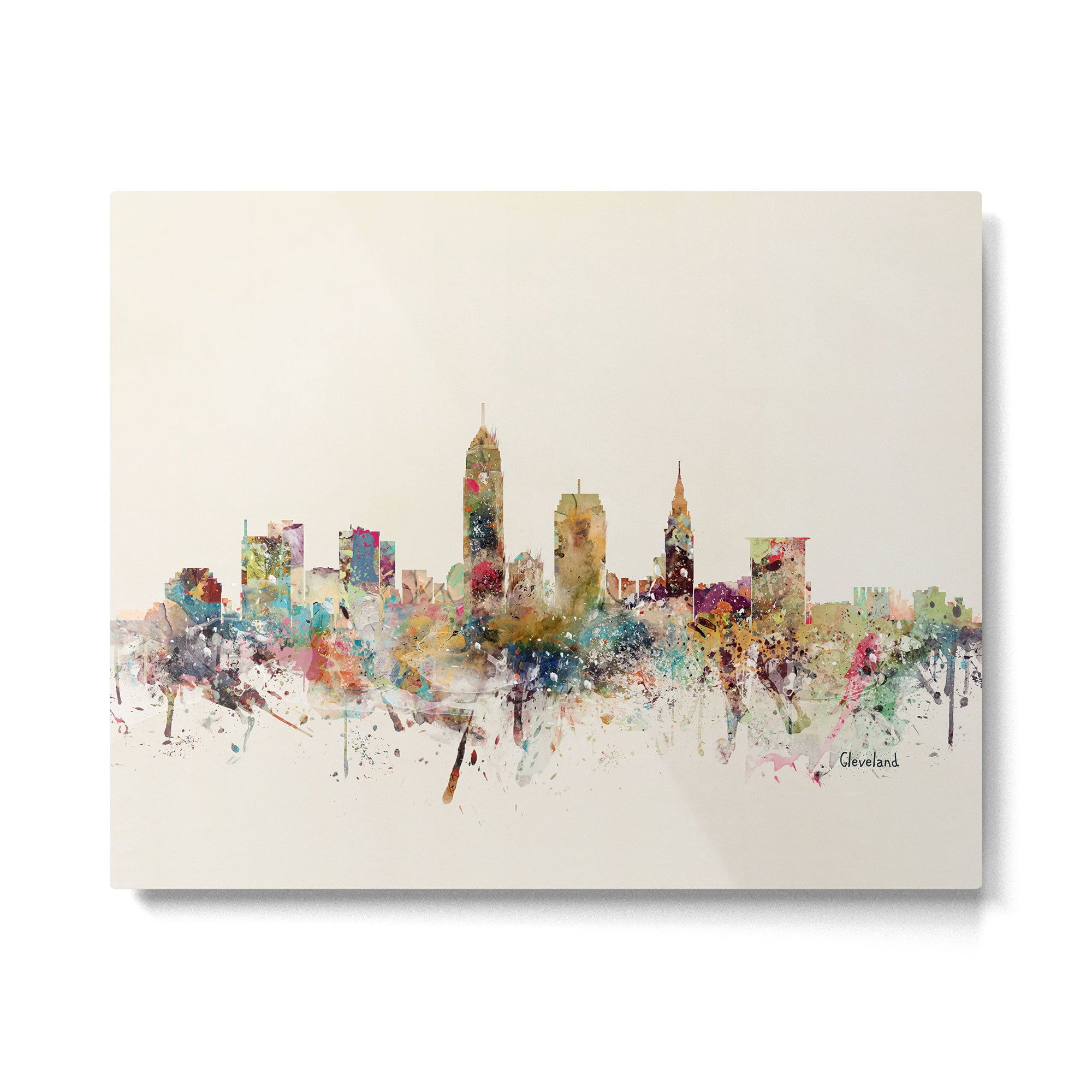 cleveland ohio skyline Metal Print Gallery Image 6