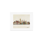 cleveland ohio skyline Art Print Gallery Image 1