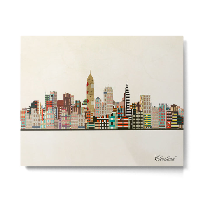 cleveland ohio skyline Metal Print Gallery Image 1