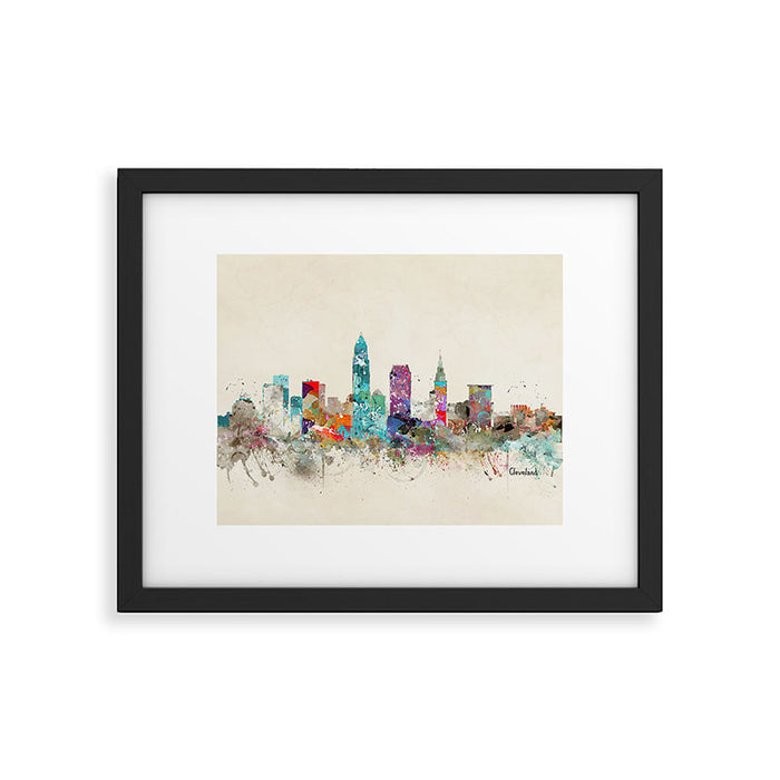 cleveland ohio Framed Art Print Gallery Image 1