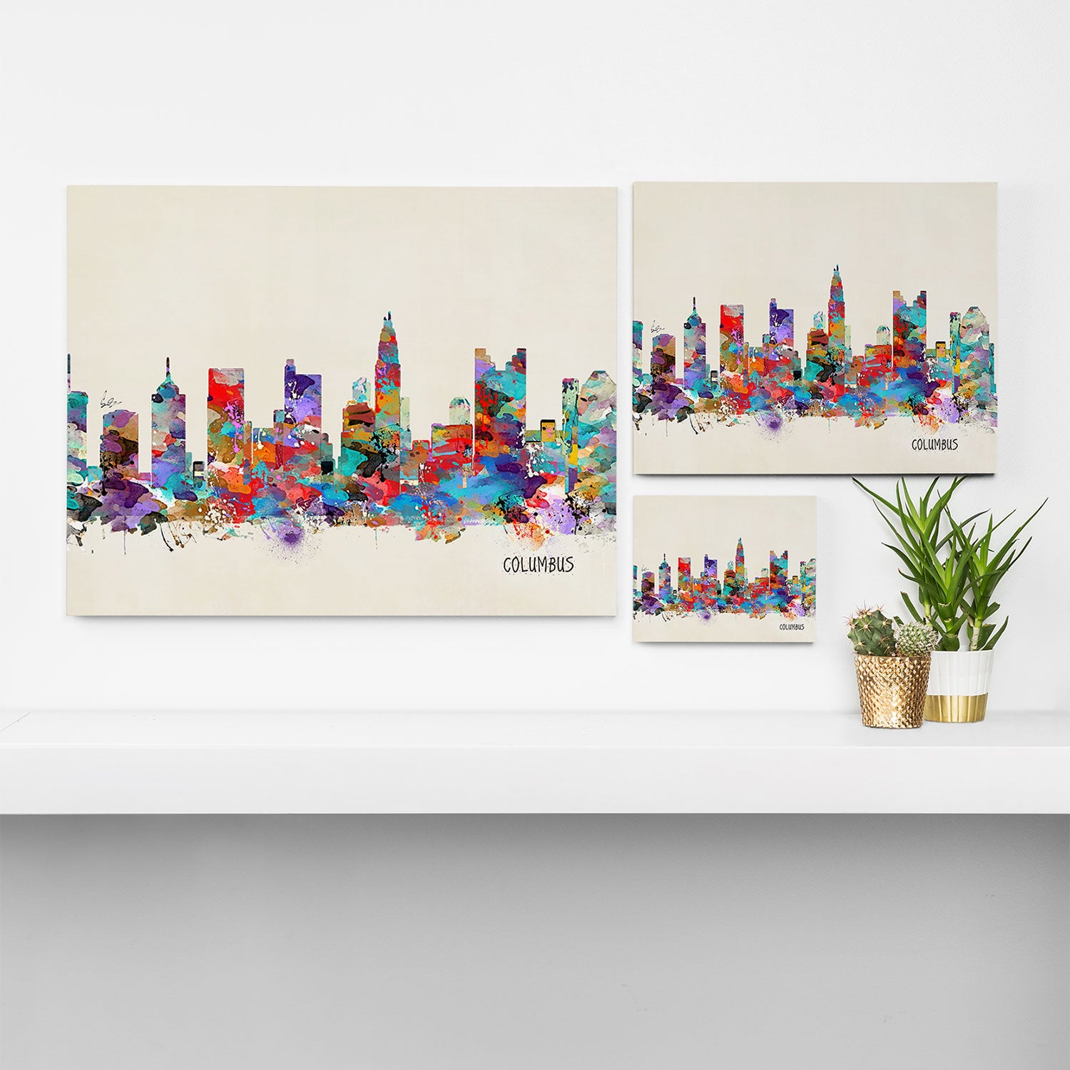 Columbus Ohio skyline Canvas Print Gallery Image 3
