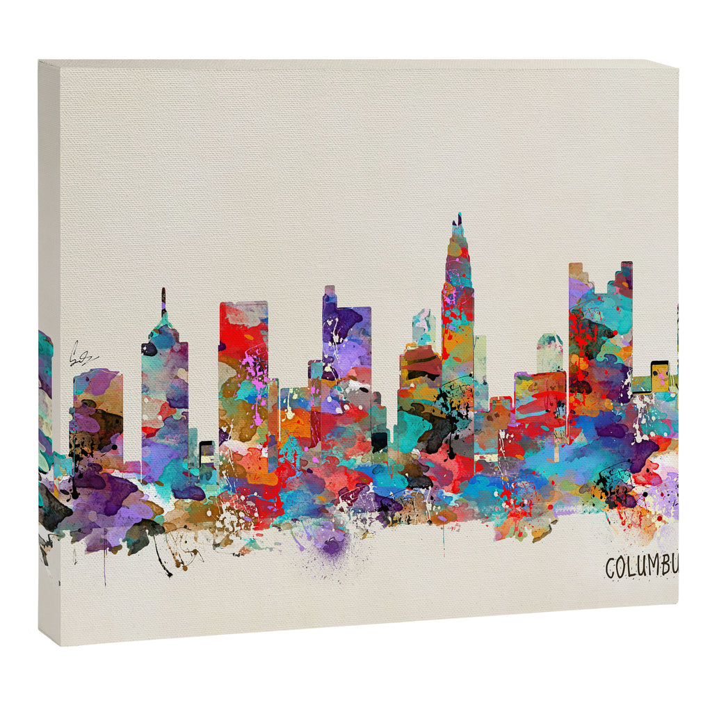 Columbus Ohio skyline Canvas Print Gallery Image 3