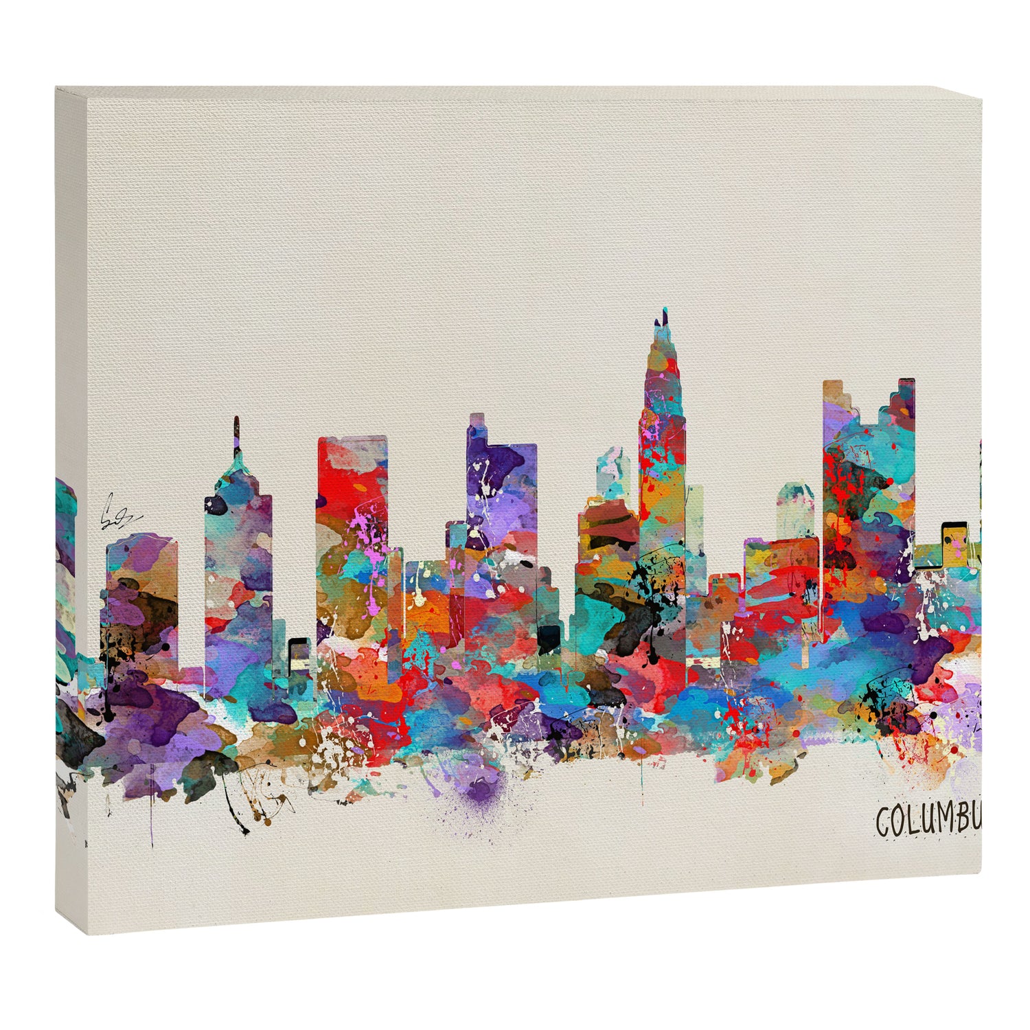 Columbus Ohio skyline Canvas Print Gallery Image 3